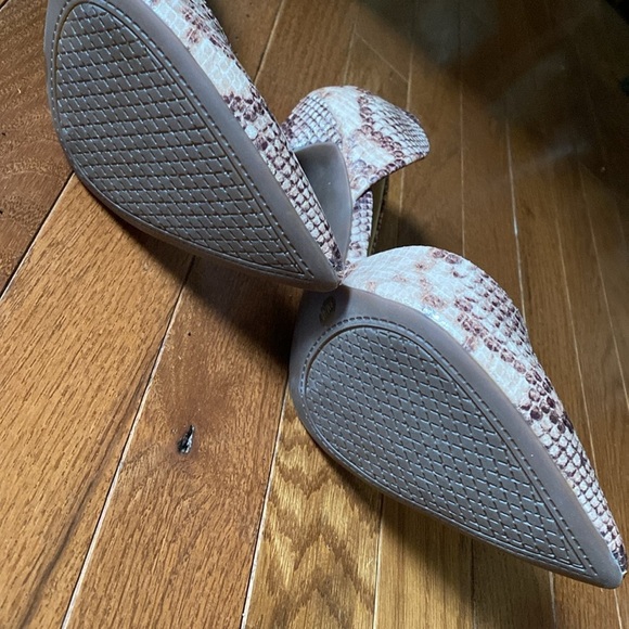 $70 Brown Snakeskin Stiletto Heels Jessica Simpson Prizma D'Orsay Pump 9 - Picture 7 of 8